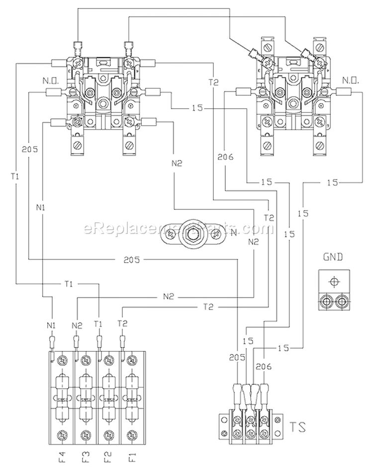 Page H Diagram and Parts List for 1461-0  Briggs and Stratton Generator